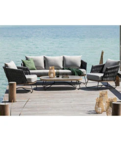 Dehner Gartenlounge Monte Carlo, 4-teilig -Günstig Gartenbedarf 6895346 WE MO 001 LoungeMonteCarloNEU