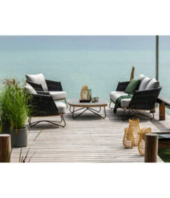 Dehner Gartenlounge Monte Carlo, 4-teilig -Günstig Gartenbedarf 6895346 WE MO 002 LoungeMonteCarloNEU