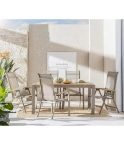 Dehner Stapelstuhl Cleveland, Hellbraun -Günstig Gartenbedarf 6895387 WE MO 001 GruppeClevelandWoodNEU