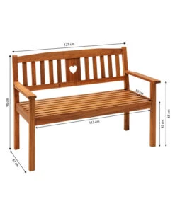 Dehner Bank Heart -Günstig Gartenbedarf 6897763 WE BG 001 2SitzerBankHeart