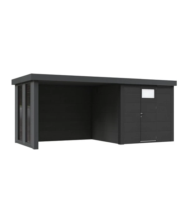 Wolff Finnhaus Metallgerätehaus Eleganto 2424, Inkl. Lounge Links, Ca. B542/H227/258 Cm 3 Wolff Finnhaus Metallgerätehaus Eleganto 2424, Inkl. Lounge Links, Ca. B542/H227/258 Cm