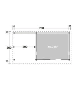 Wolff Finnhaus Gartenhaus Trondheim 70-D, Inkl. Lounge 300 Links, Ca. B770/H256/T450 Cm -Günstig Gartenbedarf 6931653 WE DE 001 FinnhausTr70DTuer