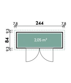 Wolff Finnhaus Premium Geräteschrank 20-C, Ca. B260/H178/T103 Cm -Günstig Gartenbedarf 6932131 WE DE 001 FinnhausPremiumGeraeteschrank