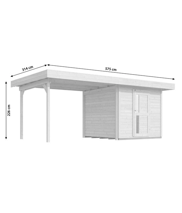 Weka Designhaus 172 B Gr. 1, Ca. B575/H226/T314 Cm 5 Weka Designhaus 172 B Gr. 1, Ca. B575/H226/T314 Cm - Image 3