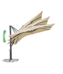 Schneider Ampelschirm Rhodos Smart, Quadratisch, Ca. B300/T300 Cm -Günstig Gartenbedarf 6953384 6953434 WE IG 003 SchneiderAmpelschirmRhodosSmart