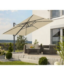 Schneider Ampelschirm Rhodos Smart, Quadratisch, Ca. B300/T300 Cm -Günstig Gartenbedarf 6953384 WE MO 001 SchneiderAmpelschirmRhodosSmartnatur