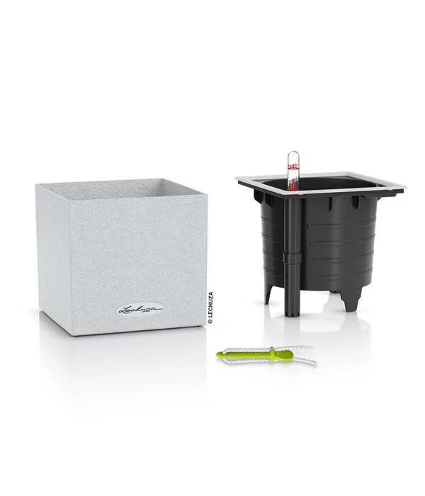 LECHUZA® Kunststoff-Topf Canto Stone, Eckig, Ca. B14/H13,5/T14 Cm 6 LECHUZA® Kunststoff-Topf Canto Stone, Eckig, Ca. B14/H13,5/T14 Cm - Image 4