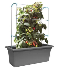 Magnus Kunststoff-Blumenkasten, Rechteckig. Ca. B98/H37/T38 Cm -Günstig Gartenbedarf 6997449 WE FS 003 MagnusKunststoffBlumenkastengrau