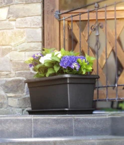 Magnus Kunststoff-Blumenkasten, Rechteckig. Ca. B98/H37/T38 Cm -Günstig Gartenbedarf 6997449 WE MO 005 MagnusKunststoffBlumenkastenschwarz