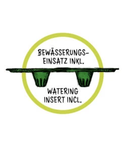 Scheurich Kunststoff-Topf Purista+, Rund -Günstig Gartenbedarf WE DE 016 ScheurichBewaesserungseinsatz